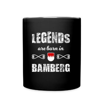 Die Legenden aus Bamberg - Tasse einfarbig - Schwarz - Vorne