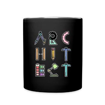 Profession Job Saying Architect Career Supervisor - Full Colour Mug - black - Front