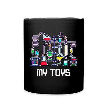 Workaholic Statement Job Wissenschafter Karriere - Tasse einfarbig - Schwarz - Vorne