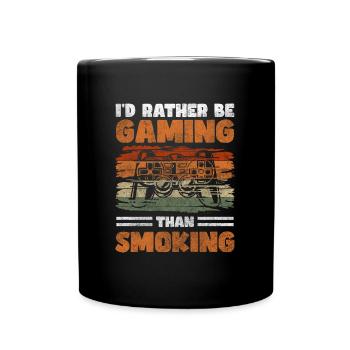 Nichtraucher Kippe Gesundheit Ziel - Tasse einfarbig - Schwarz - Vorne