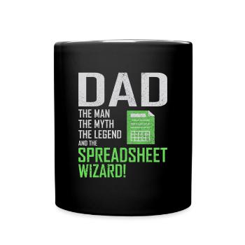 Comptable Papa Comptabilité Finance Financier Drôle - Mug uni - noir - Devant