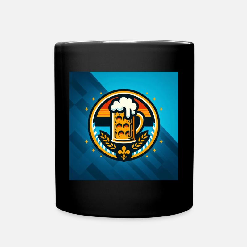Beer Logo 4 - Full Colour Mug - black