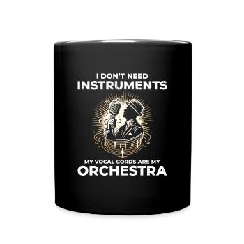 Beatboxing Culture Orchestra Musical Humor Beatbox - Full Colour Mug - black - Front