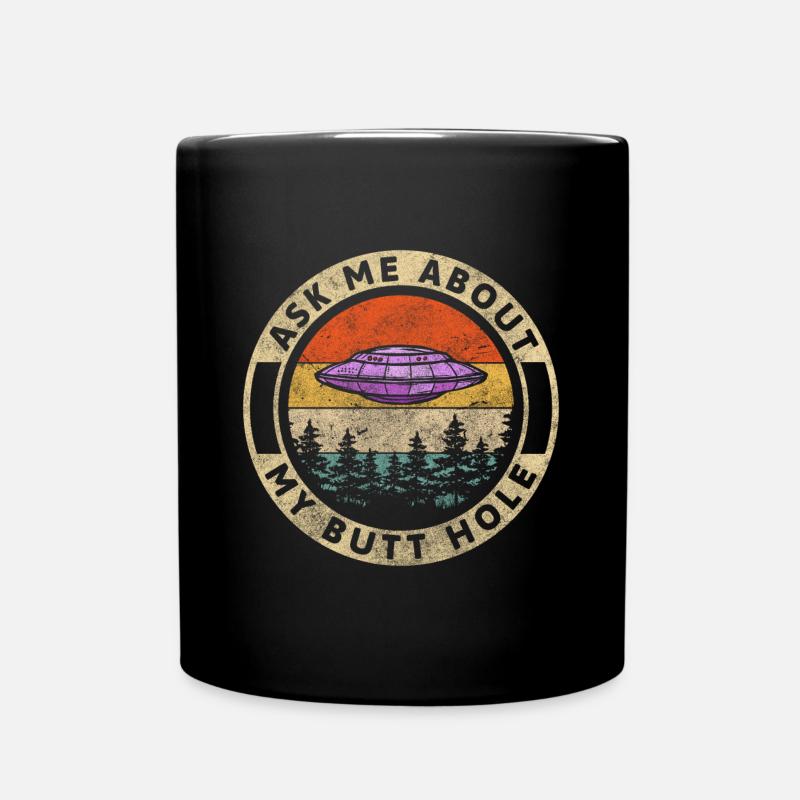 Alien Weltall Sterne Science-fiction - Tasse einfarbig - Schwarz