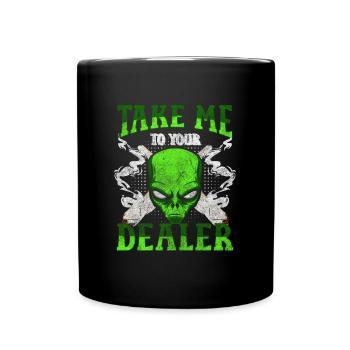 Aliens Earth science fiction - Full Colour Mug - black - Front