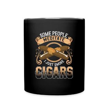 Smoker Gentleman Drug - Full Colour Mug - black - Front
