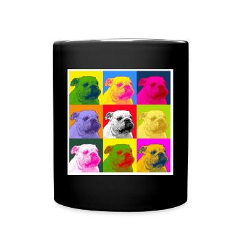 A bulldog - Full Colour Mug - black - Front