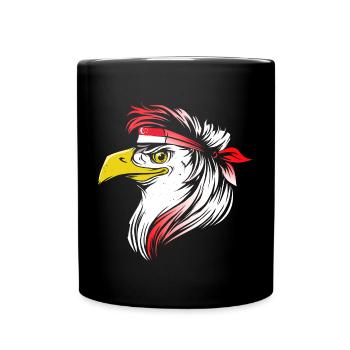 Singapur - Tasse einfarbig - Schwarz - Vorne