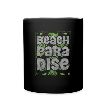 Urlaub Meer Surfen Natur - Tasse einfarbig - Schwarz - Vorne