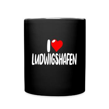 ludwigshafen - Tasse einfarbig - Schwarz - Vorne