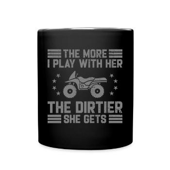 Motocross Funny Saying Dentist Bill Dirtbike - Tasse einfarbig - Schwarz - Vorne