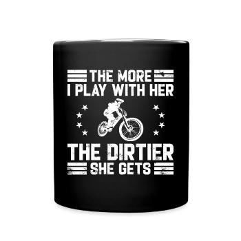 Motocross Drôle Dire Dentiste Bill Dirt Bike - Mug uni - noir - Devant