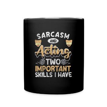 Actress Celebrity Curtain - Full Colour Mug - black - Front