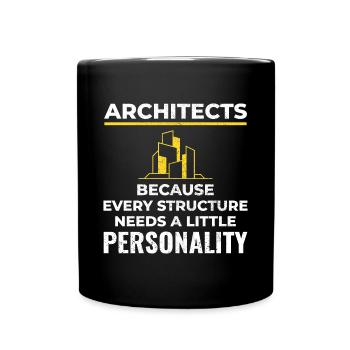 Architectes : chaque structure a besoin de personnalité ! 🏰 - Mug uni - noir - Devant