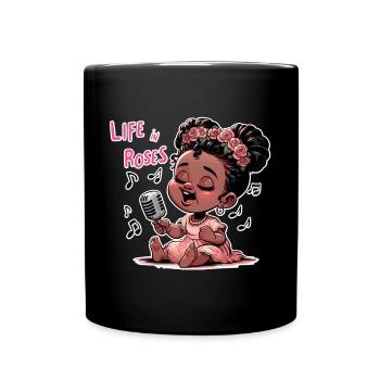 La Vie en Rose - Mug uni - noir - Devant