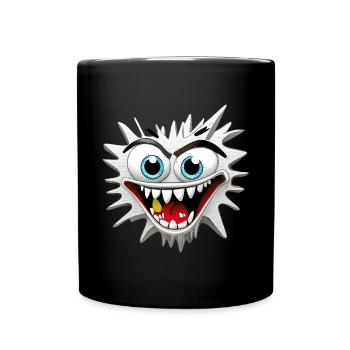 Tête de Monstre Effrayant et Délirant - Mug uni - noir - Devant