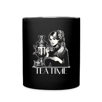 Samovar Tea Time femme cadeau - Mug uni - noir - Devant