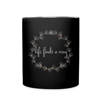 Life finds a way, Dandelion - Full Colour Mug - black - Front