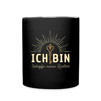 Ich bin Schöpfer - Tasse einfarbig - Schwarz - Vorne