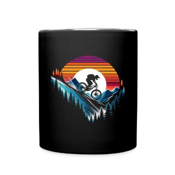 Biker VTT VTT Vintage Cadeau Homme - Mug uni - noir - Devant