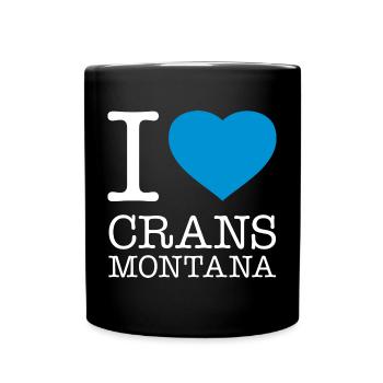 I LOVE CRANS-MONTANA - Tasse einfarbig - Schwarz - Vorne