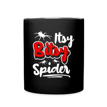 Filature de fils de soie d’Halloween - Mug uni - noir - Devant