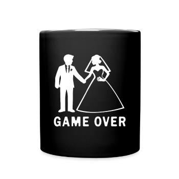 Newlyweds Game Over Marriage - Full Colour Mug - black - Front