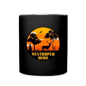 Westruper Heide - Tasse einfarbig - Schwarz - Vorne