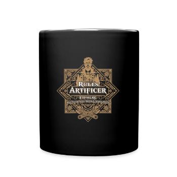 Rules Artificer RPG emblem Class - Mug uni - noir - Devant