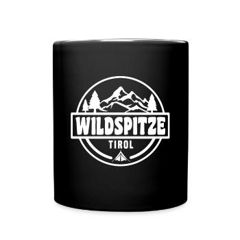 Wildspitze - Tasse einfarbig - Schwarz - Vorne