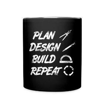 Architect Routine - Full Colour Mug - black - Front