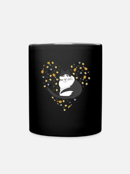 Foodie Cat - Full Colour Mug - black
