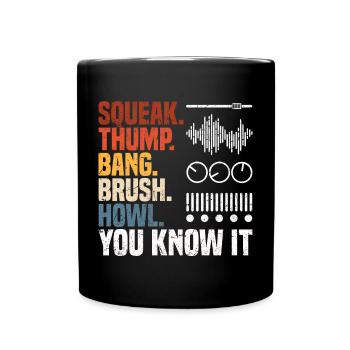 Tontechniker Geschenke | Toningenieur Deejay DJ - Tasse einfarbig - Schwarz - Vorne