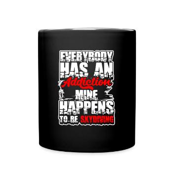 Parachutisme Saut Sport - Mug uni - noir - Devant