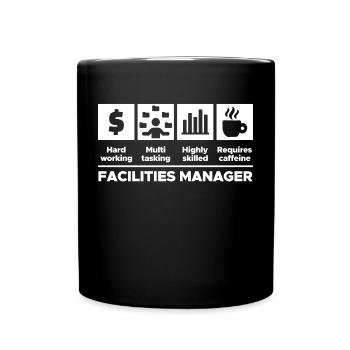 Job Project Manager Career Manager Statement - Full Colour Mug - black - Front