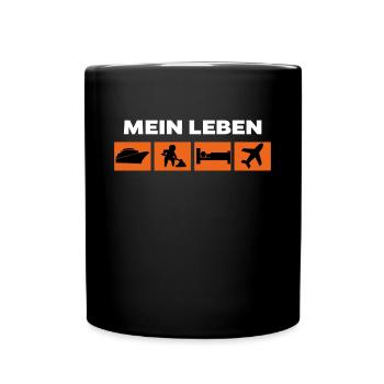 Workaholic Job Statement Karriere Arbeiter - Tasse einfarbig - Schwarz - Vorne