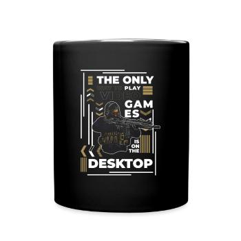 PC Online Keyboard Graphics - Full Colour Mug - black - Front