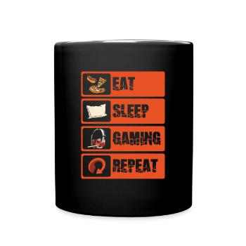 PC E-Sports Keyboard Gamepad - Full Colour Mug - black - Front