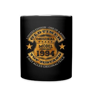 30. Geburtstag Oldtimer Februar Jahrgang 1994 - Tasse einfarbig - Schwarz - Vorne