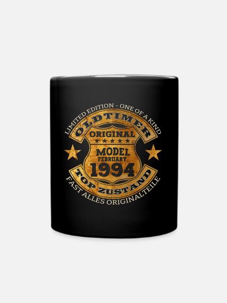 30. Geburtstag Oldtimer Februar Jahrgang 1994 - Tasse einfarbig - Schwarz