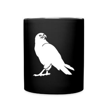 faune, aigle, buse, faune, oiseaux, oiseau, zoo - Mug uni - noir - Devant