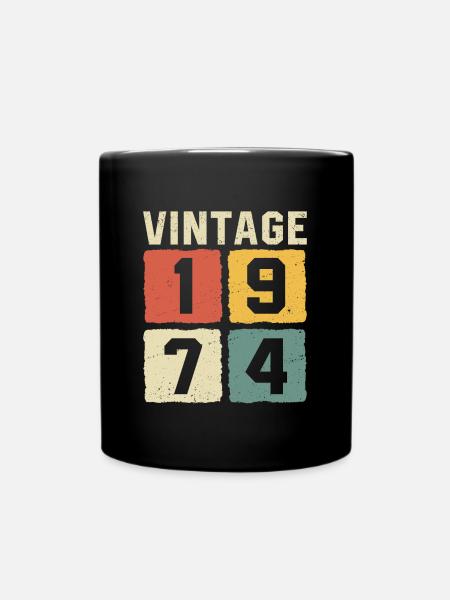 Millésime 1974 Né en 1974 - Mug uni - noir