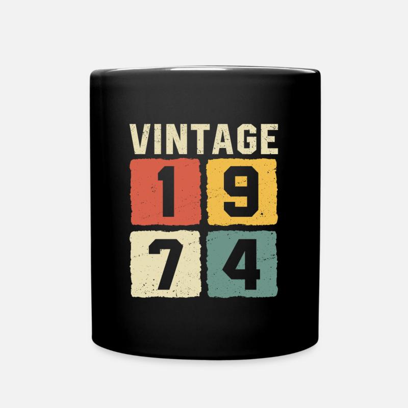 Millésime 1974 Né en 1974 - Mug uni - noir