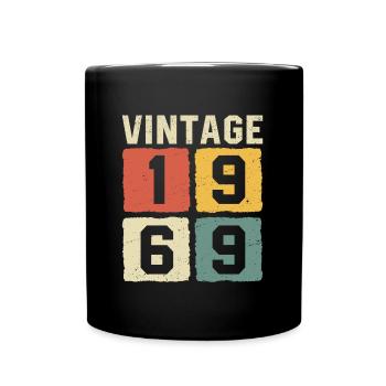 Vintage 1969 Born 1969 - Full Colour Mug - black - Front