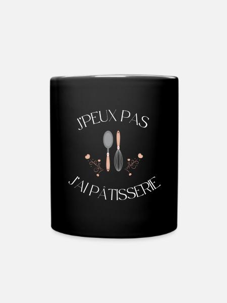 Ich kann nicht Gebäck - Tasse einfarbig - Schwarz