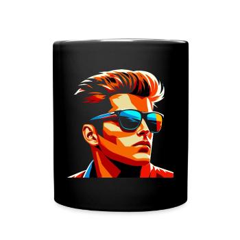Rocking Rebell Style of the 80s - Full Colour Mug - black - Front