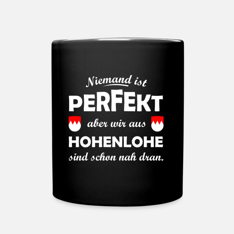 Die Hohenloher - Tasse einfarbig - Schwarz