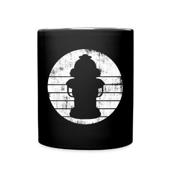 Dessin de bouche d’incendie - Mug uni - noir - Devant