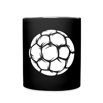 Handballer, Équipe, Handball, Ballon, Logo, Sport Entraînement - Mug uni - noir - Devant