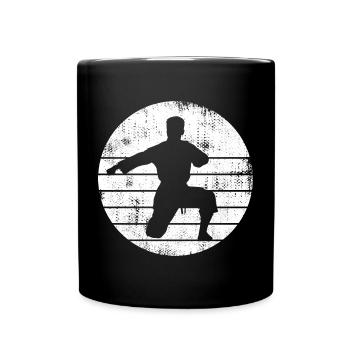 Karateka Sketch - Full Colour Mug - black - Front